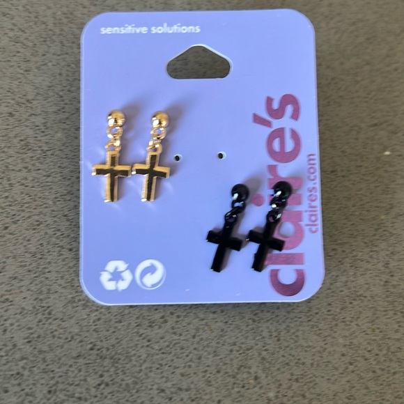 Claire's Jewelry - Cross Earrings